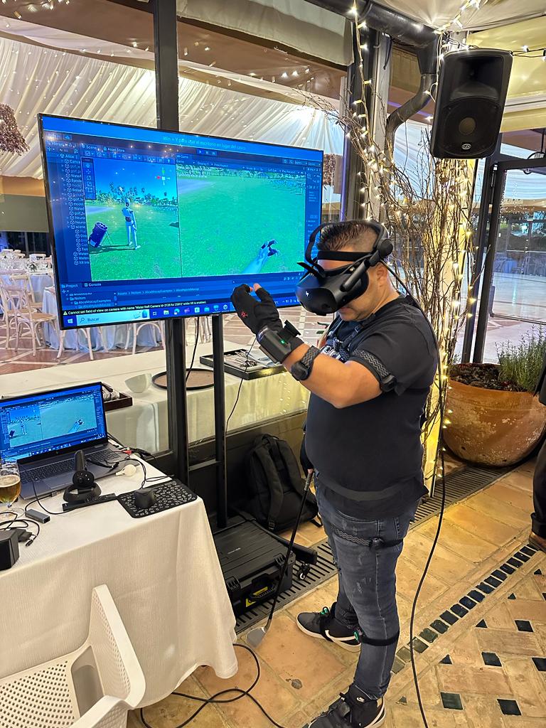 Técnico del SAIT durante la simulación de RV 